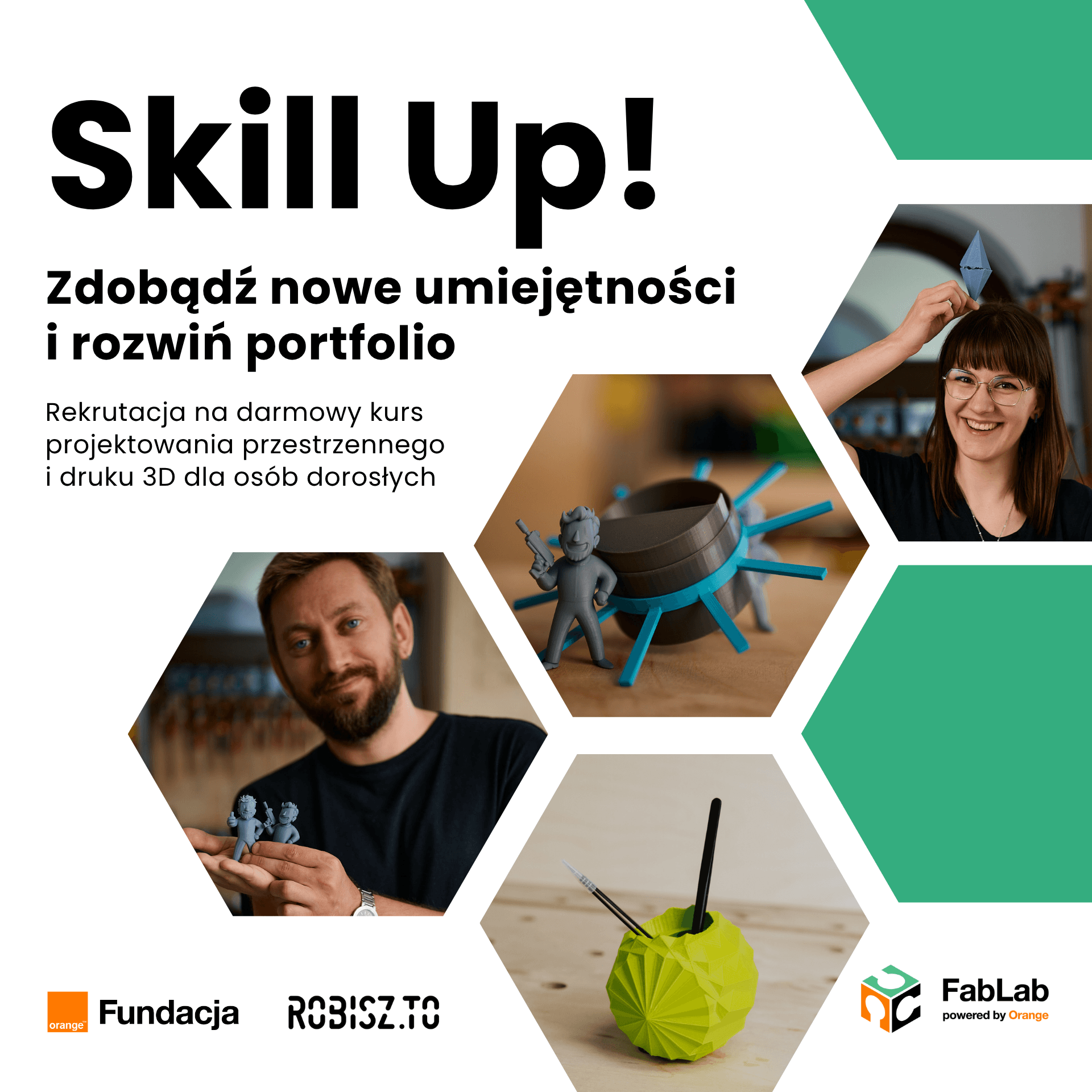 Skill Up! Naucz się projektowania przestrzennego i rozwiń swoje portfolio druku 3D